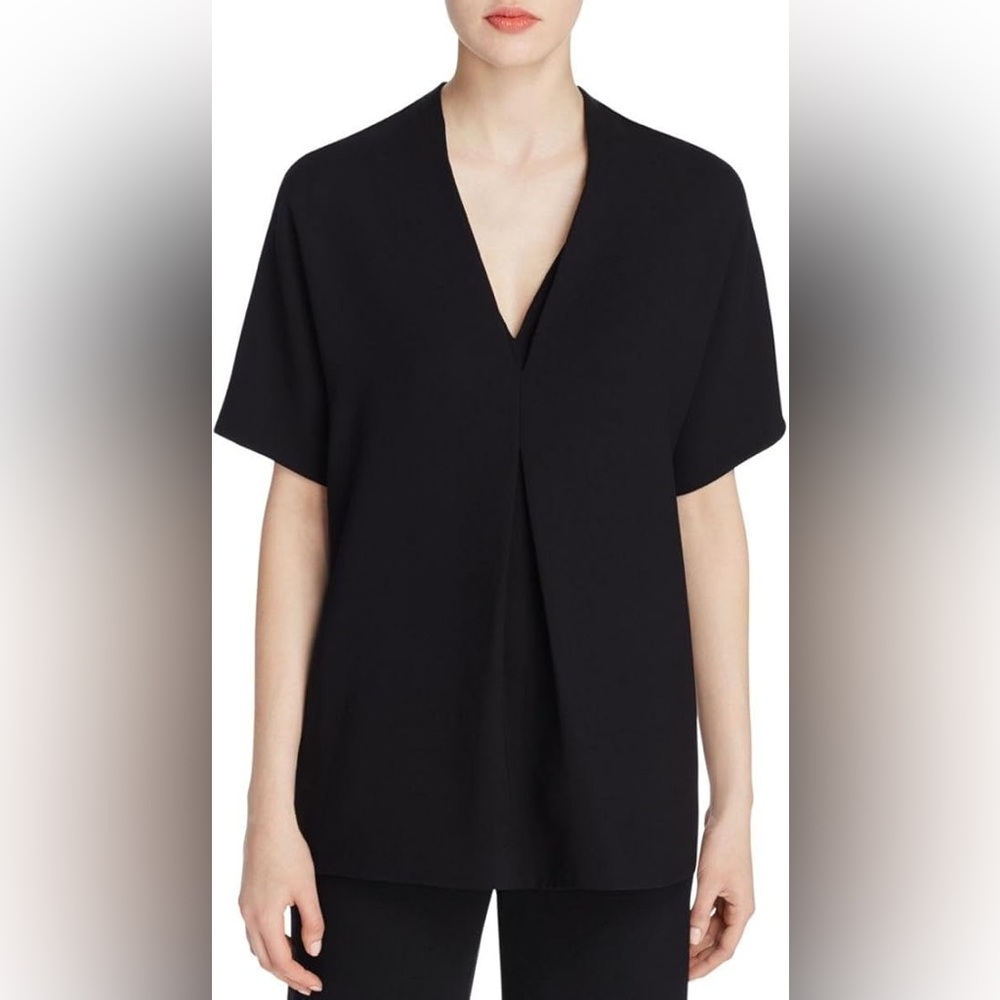 Vince V Neck Crepe Dolman Top